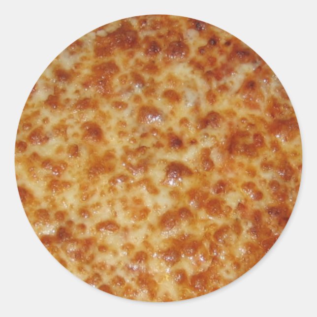 Cheese Pizza Classic Round Sticker (Front)
