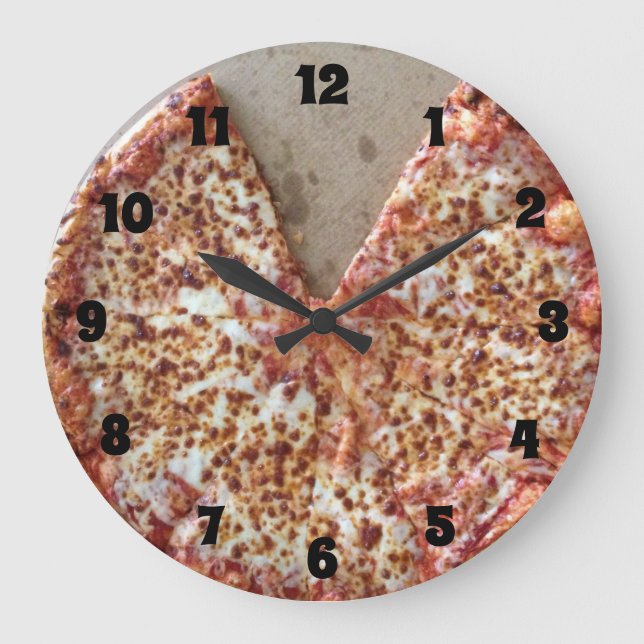 Cheese Pizza Large Clock (Front)
