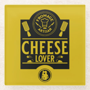 Cheese Producer Glass Coaster