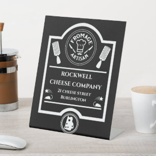 Cheese Producer Pedestal Sign