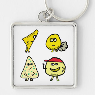Cheese Puns Keychain