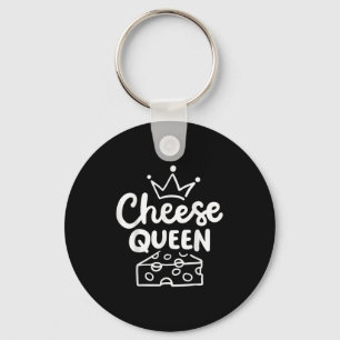 Cheese Queen Co. Women's Yellow Modern Letter Prin Keychain