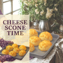 Cheese Scone Tea Towel Gift for Bakers | Farmhouse