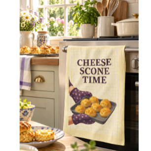 Cheese Scone Time — Kitchen Tea Towel