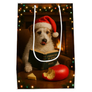 Cheese Tax Christmas gift bag - Jack Russell