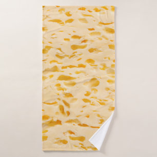 Cheese texture with holes bath towel