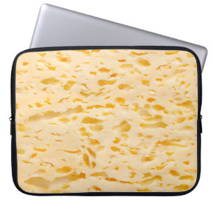 Cheese texture with holes laptop sleeve