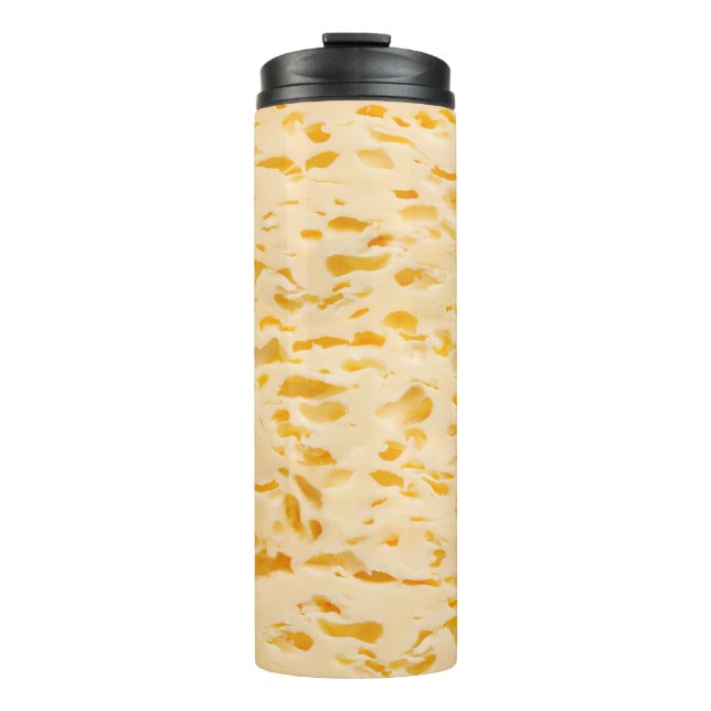 Cheese texture with holes thermal tumbler (Front)
