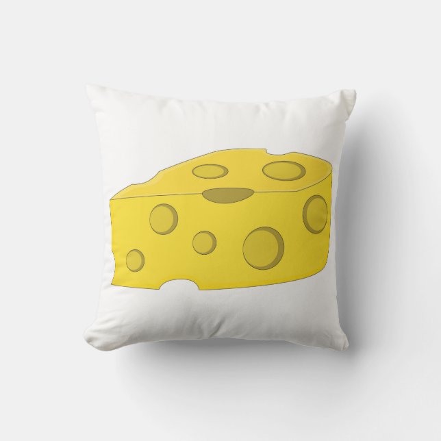 Cheese Throw Pillow (Front)