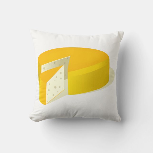 Cheese Throw Pillow (Front)