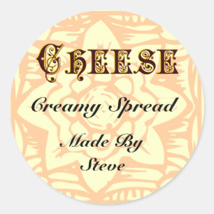 Cheese Vintage Art Custom Sticker