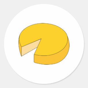 Cheese Wheel Classic Round Sticker