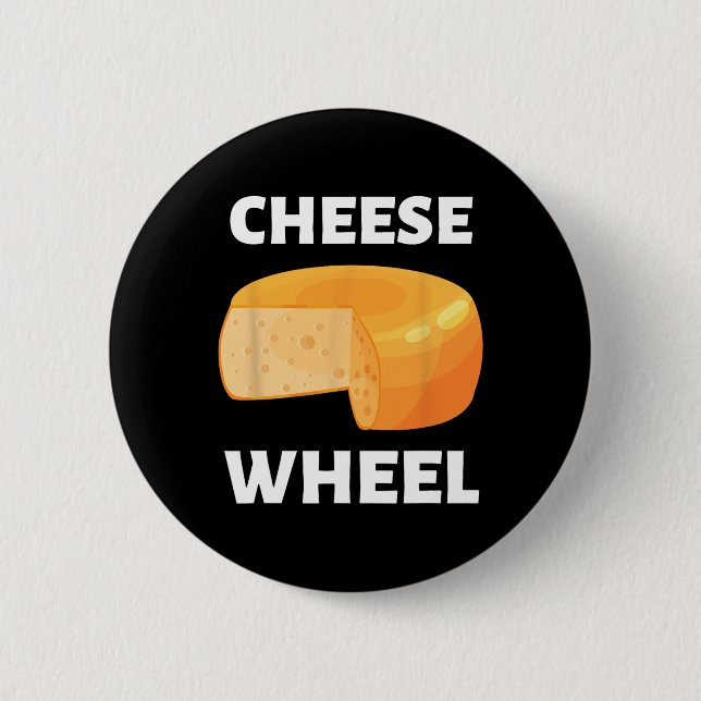Cheese Wheel Video Game Meme Design  2 Inch Round Button (Front)