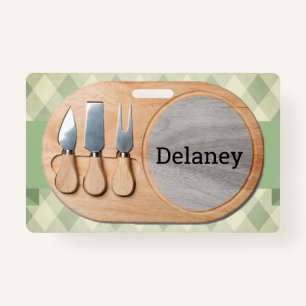 Cheeseboard Custom Charcuterie Badge
