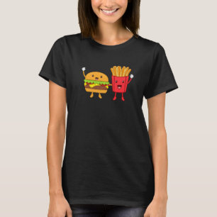 Cheeseburger And Fries Hamburger Burger Food  Grap T-Shirt