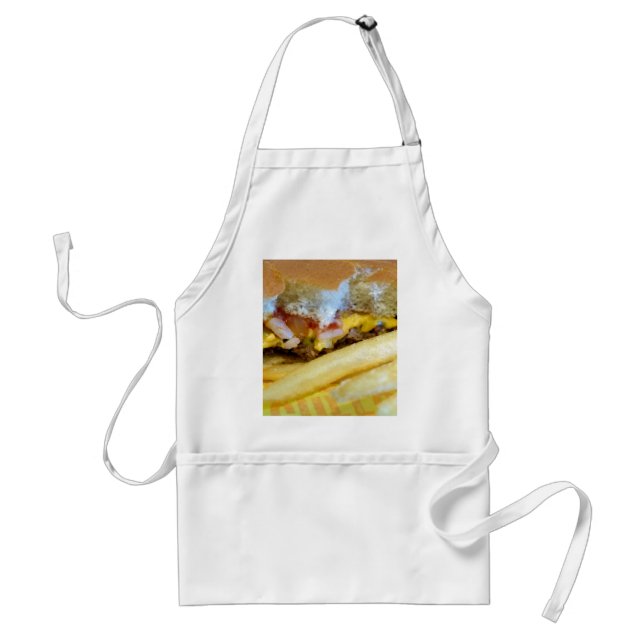 Cheeseburger and Fries Standard Apron (Front)