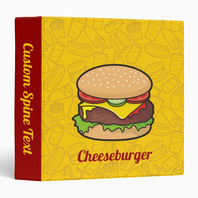 Cheeseburger Binder (Front/Spine)