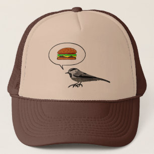 Cheeseburger Bird: Mountain Chickadee Trucker Hat