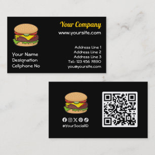 Cheeseburger Business Card