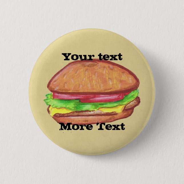 Cheeseburger Button (Front)