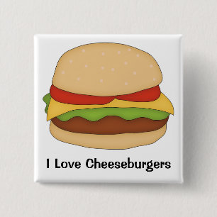 Cheeseburger Button