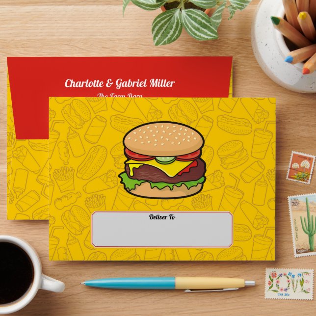Cheeseburger Envelope (Desk)