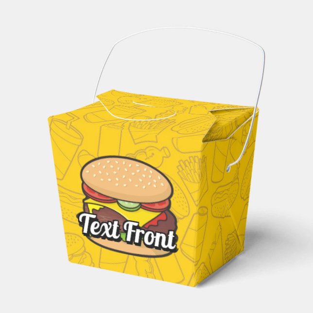 Cheeseburger Favor Box (Front Side)
