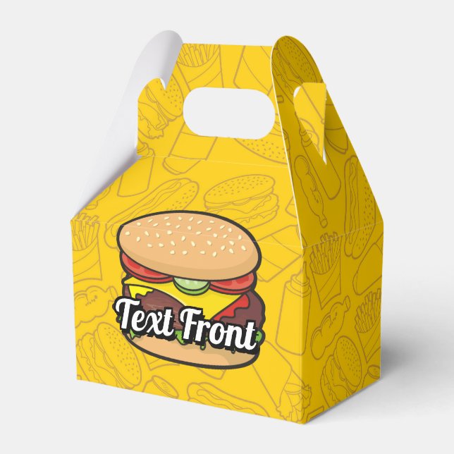 Cheeseburger Favor Box (Front Side)