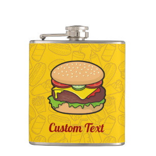 Cheeseburger Flask