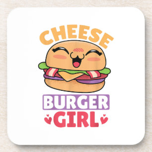 Cheeseburger Girl, Hamburger Women and Cheeseburge Coaster