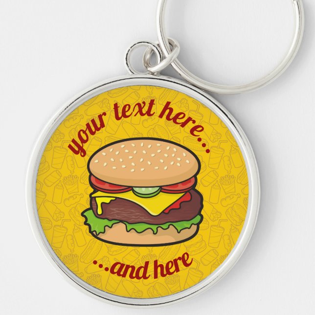 Cheeseburger Keychain (Front)