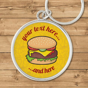 Cheeseburger Keychain