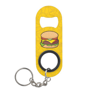 Cheeseburger Keychain Bottle Opener