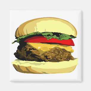Cheeseburger magnet