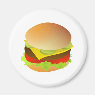 cheeseburger magnet