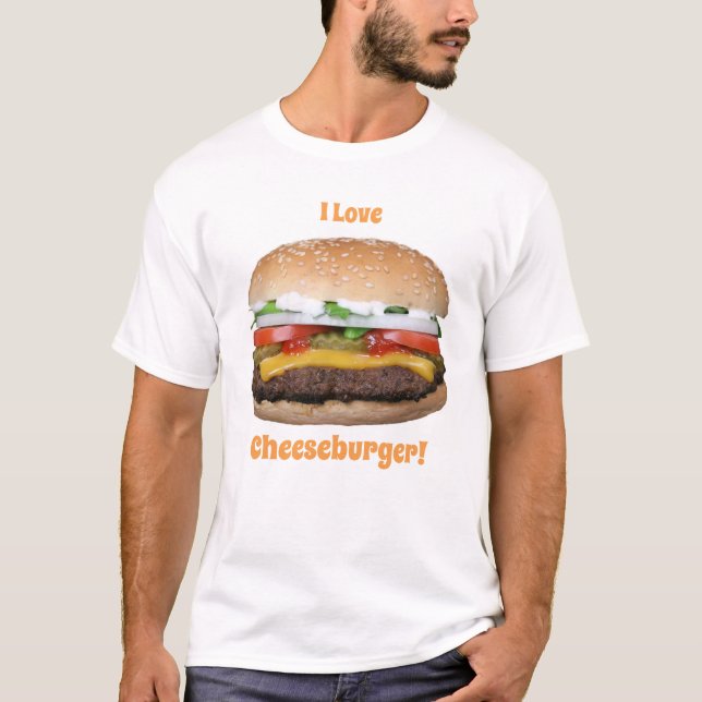 Cheeseburger Men's Basic T-Shirt (Front)