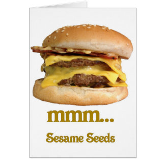 cheeseburger - mmm...sesame seeds