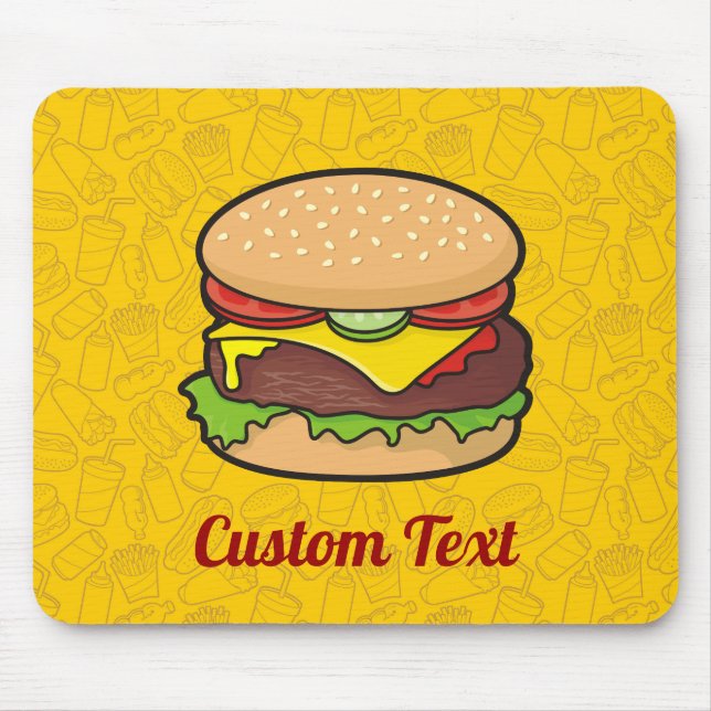 Cheeseburger Mouse Pad (Front)