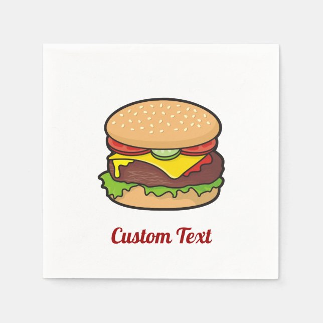 Cheeseburger Napkins (Front)