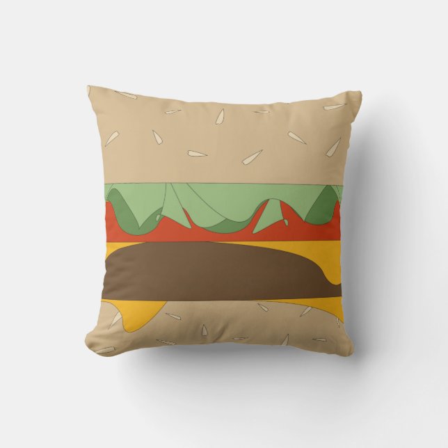 Cheeseburger Pillow (Front)