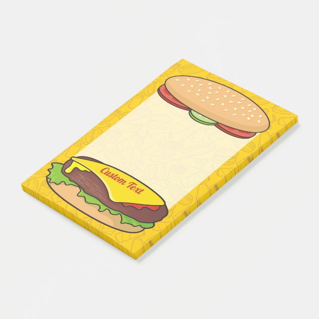 Cheeseburger Post-it Notes (Angled)