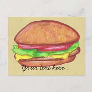 Cheeseburger Postcard