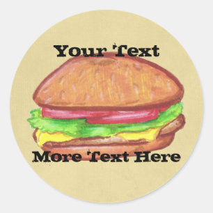 Cheeseburger Stickers