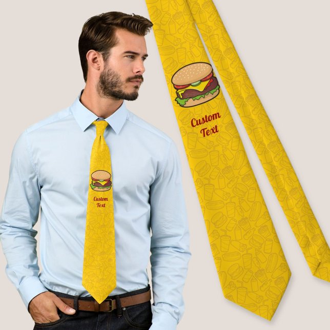 Cheeseburger Tie (Creator Uploaded)