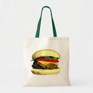 Cheeseburger tote bag