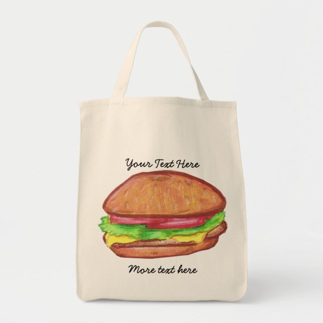 Cheeseburger Tote Bag (Front)