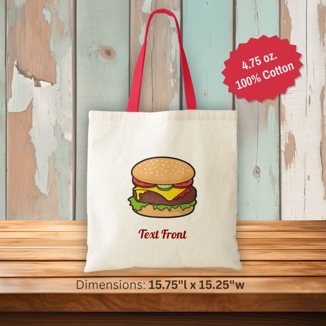 Cheeseburger Tote Bag (Creator Uploaded)