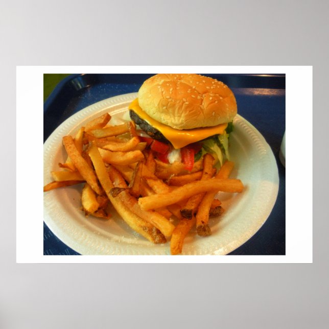 CHEESEBURGHER AND FRIES POSTER (Front)