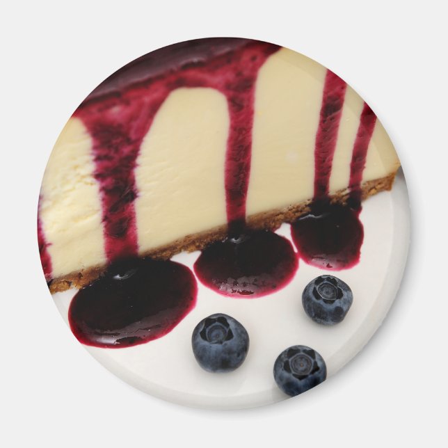 Cheesecake And Blueberries Magnet (Front)