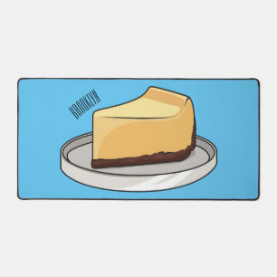 Cheesecake cartoon illustration  desk mat